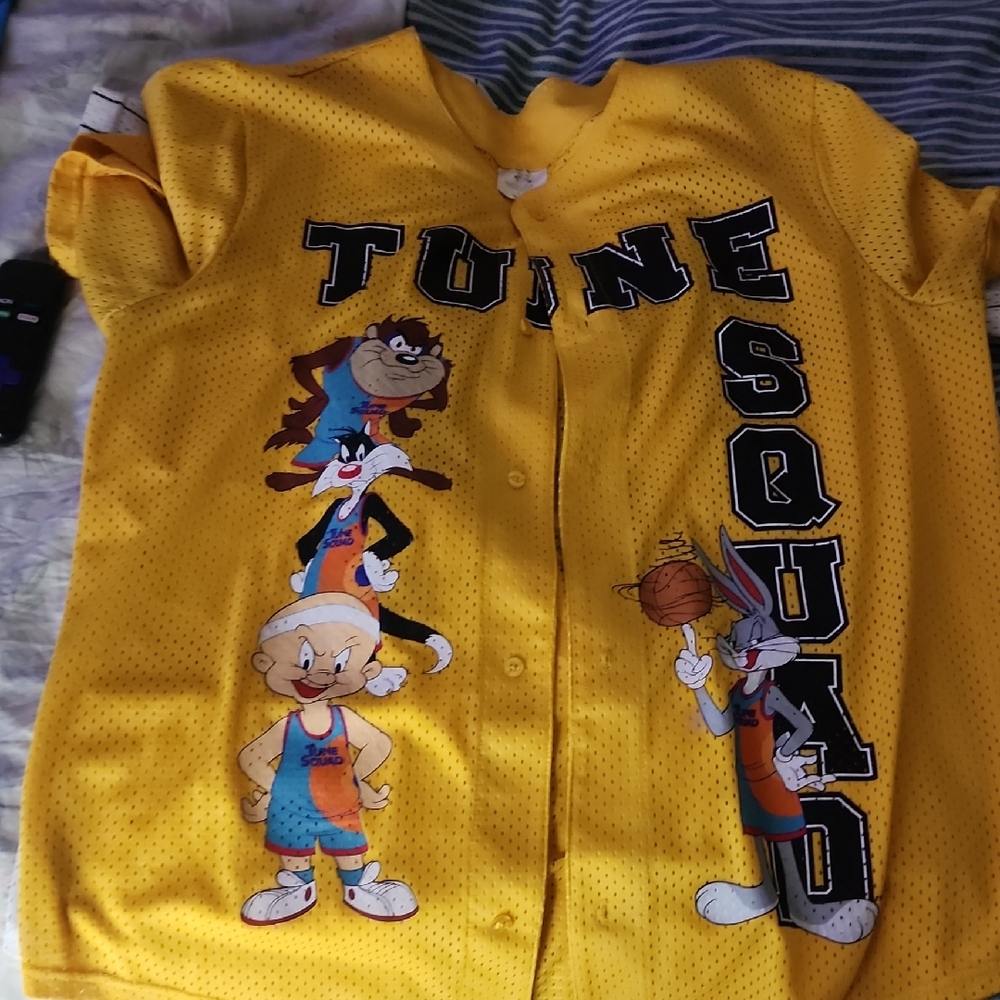 Yellow Tune Squad Kids Shirt